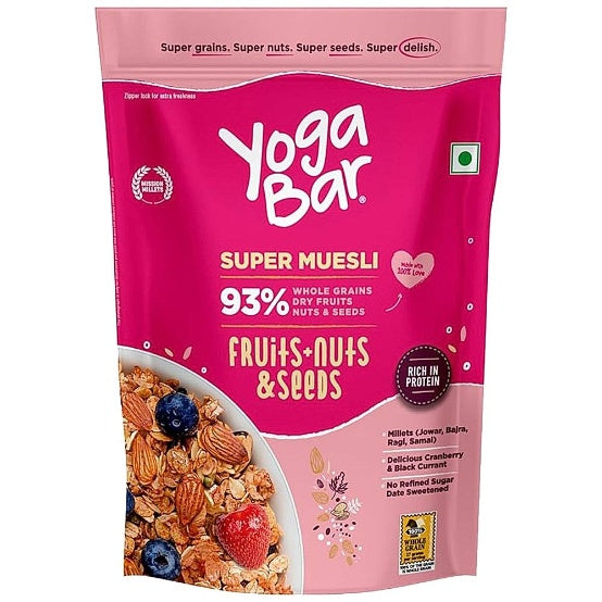 Yogabar Muesli Fruits Nuts & Seeds 400 g