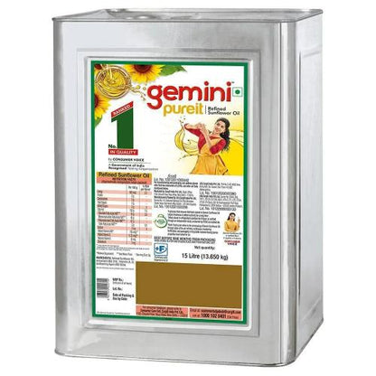 Gemini Sunflower Oil Tin 13 Kg
