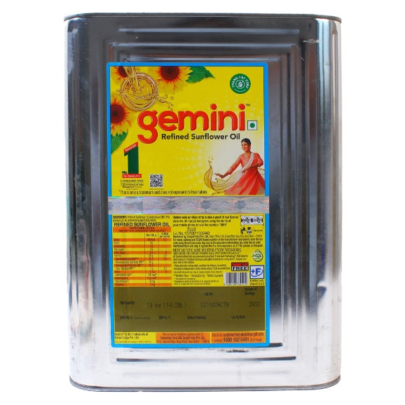Gemini Sunflower Oil Tin 13 kg
