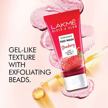 Lakme Blush & Glow Strawberry Freshness Gel Face Wash With Strawberry Extracts 150 g