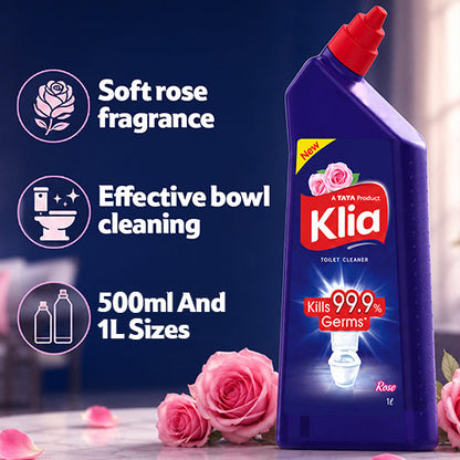 Klia Toilet Cleaner Rose, 1 L