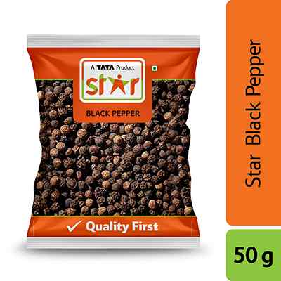 Star Whole Black Pepper 50 gm