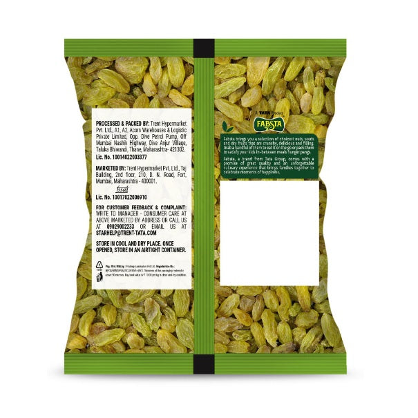 Fabsta Green Raisins, 100 g