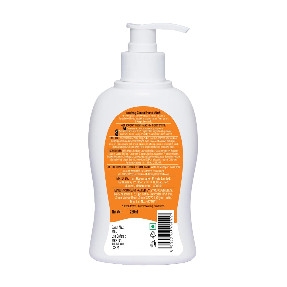 Skye Soothing Sandal Handwash 220ml