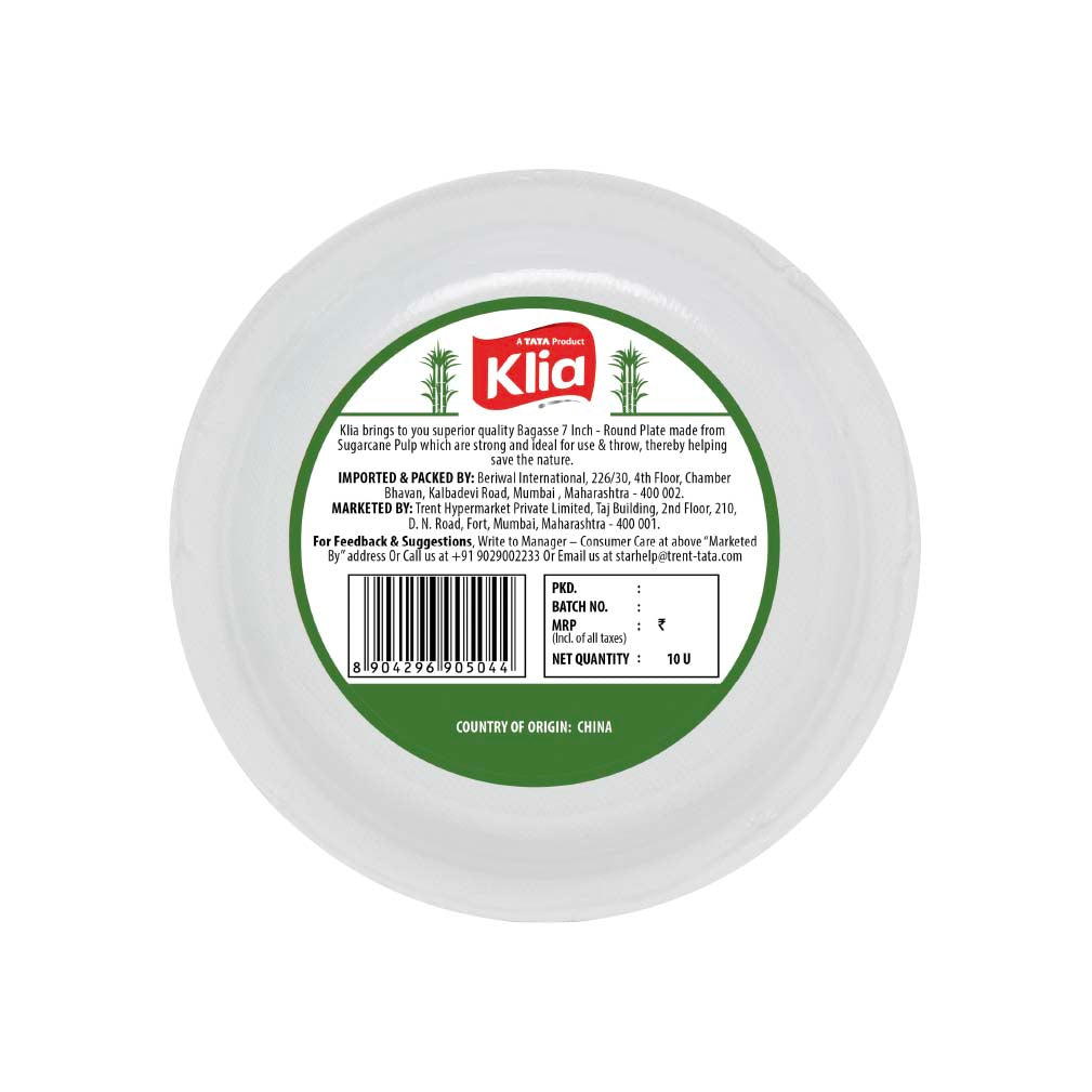 Klia Quarter Plate 7Inches pack of 10