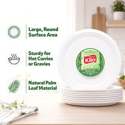 Klia Big Round Plate pack of 10