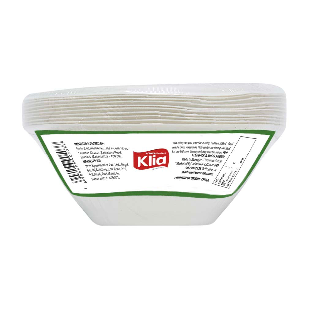 Klia Bowl 200Ml pack of 10