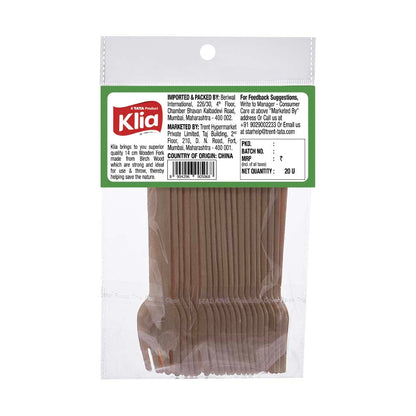 Klia Wodden Fork pack of 20