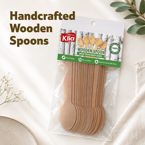 Klia Wodden Spoon Pack Of 20