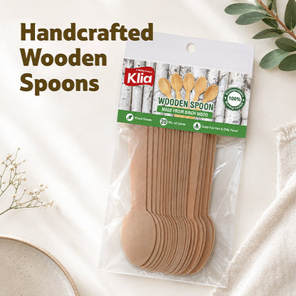 Klia Wodden Spoon Pack Of 20