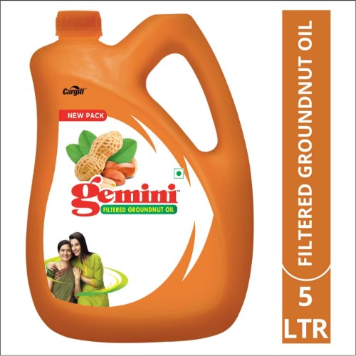 Gemini Refined Groundnut Oil 5ltr