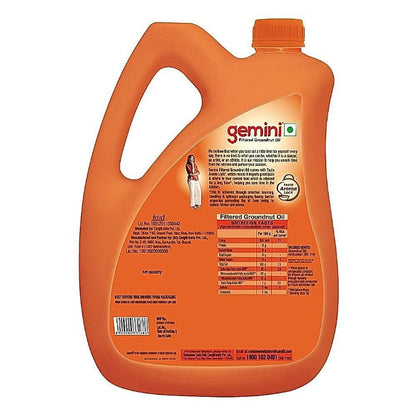 Gemini Refined Groundnut Oil 5ltr