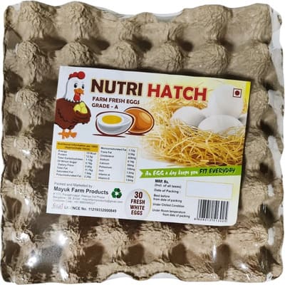 Nutri Hatch White Eggs pack of 30