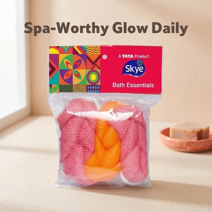 Skye Back Belt Loofah, Orange, 70 g