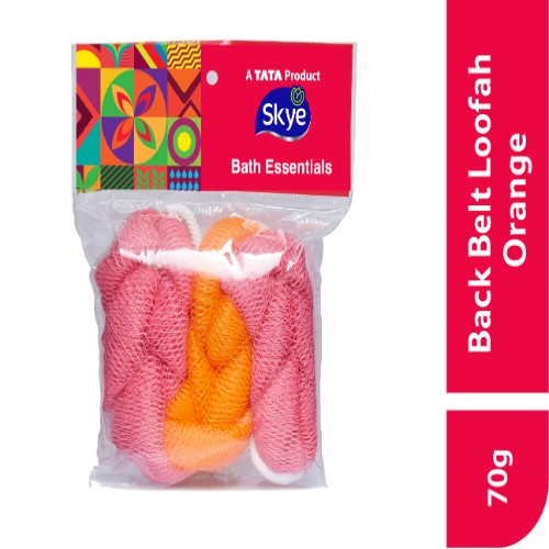 Skye Back Belt Orange Loofah 70 gm