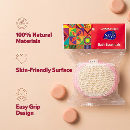 Skye 2-in-1 Bath Scrub, Dark Pink, Pack of 1