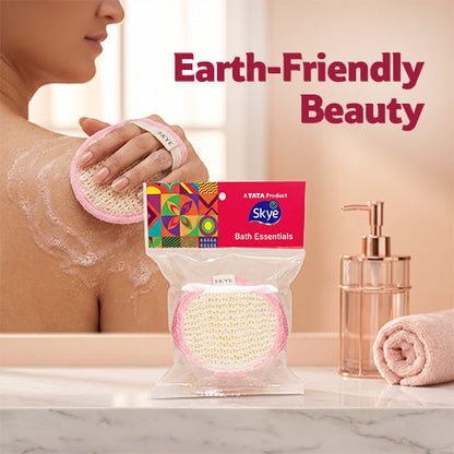 Skye 2-in-1 Bath Scrub, Dark Pink, Pack of 1