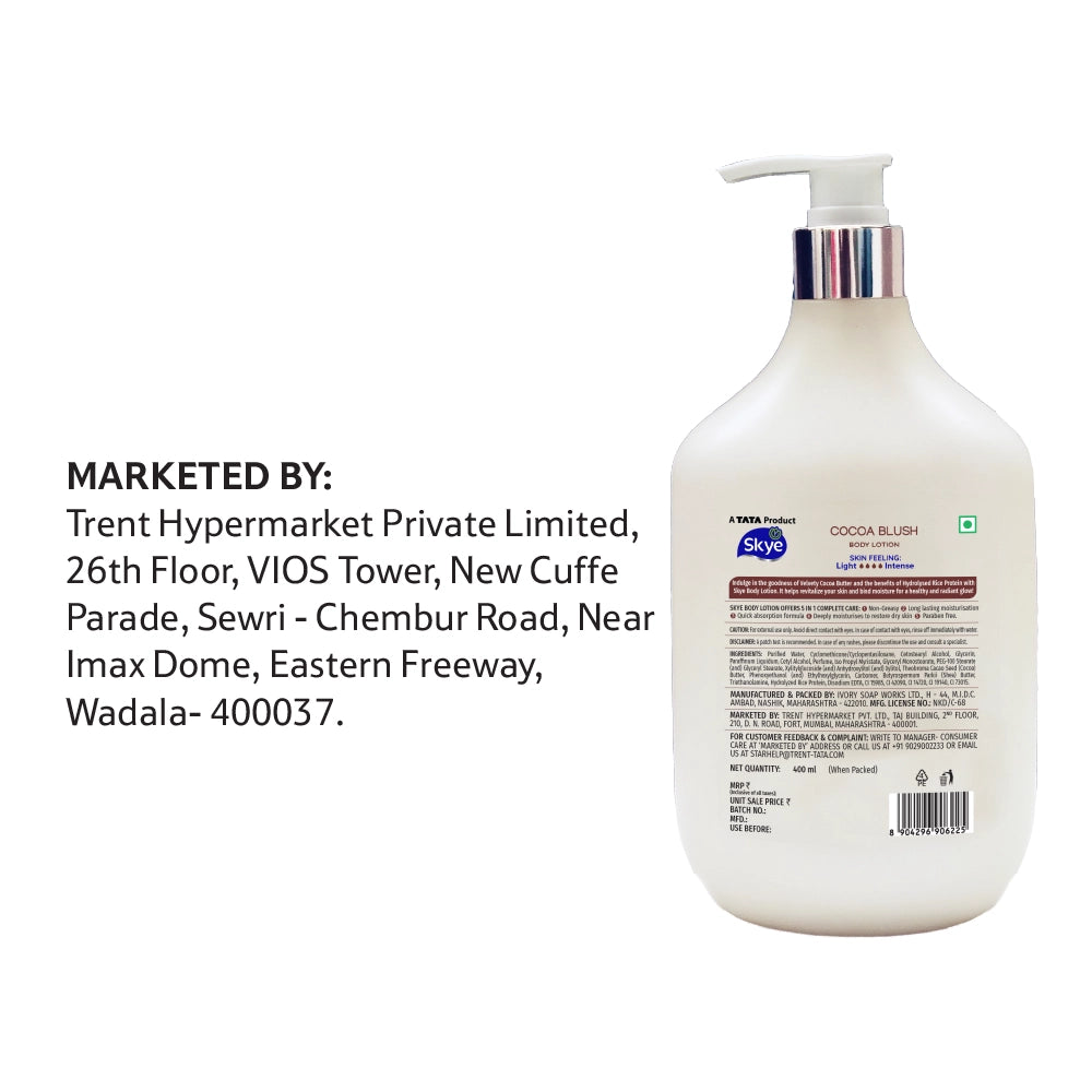 Skye Cocoa Blush Body Lotion 400 ml