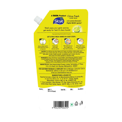 Skye Citrus Fresh Handwash 675 ml