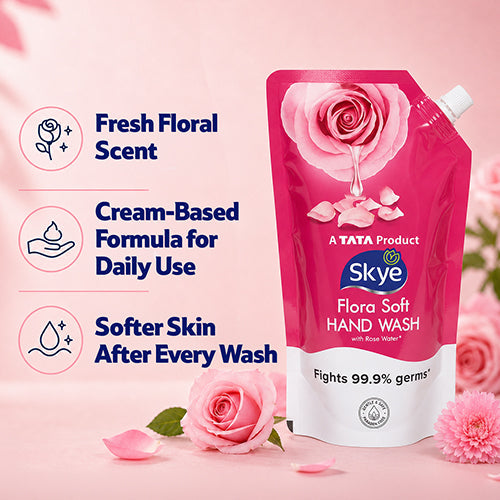Skye Flora Soft Handwash, 675 ml