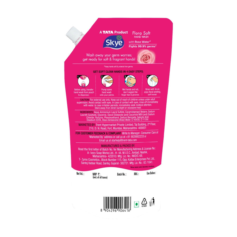 Skye Flora Soft Handwash, 675 ml