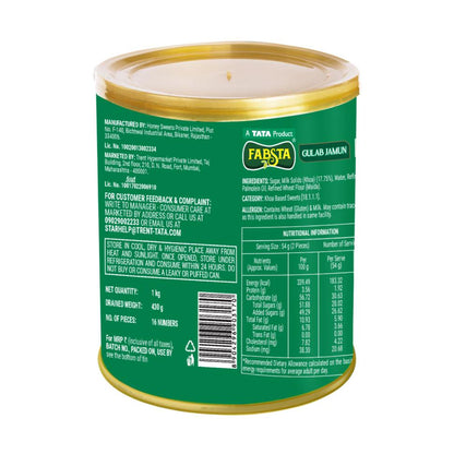 Fabsta Gulab Jamun Tin, 1 Kg
