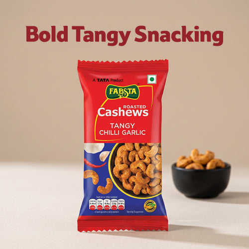 Fabsta Tangy Chilli Garlic Cashew, 40 g