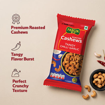 Fabsta Tangy Chilli Garlic Cashew, 40 g
