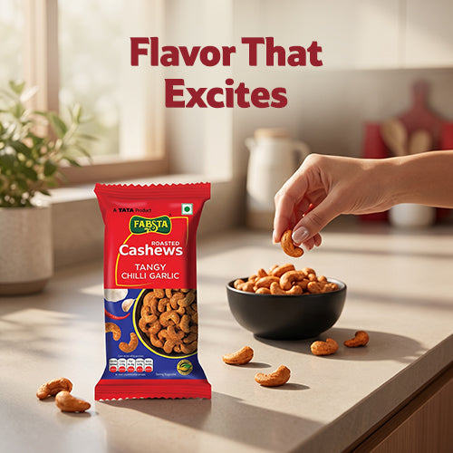 Fabsta Tangy Chilli Garlic Cashew, 40 g