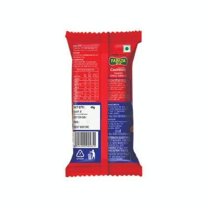 Fabsta Tangy Chilli Garlic Cashew, 40 g