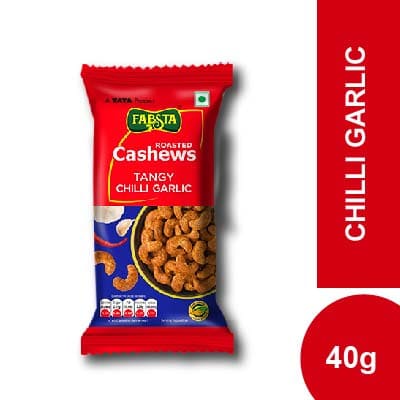 Fabsta Tangy Chilli Garlic Cashew 40 gm
