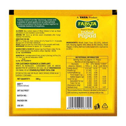 Fabsta Udad Papad 200 g