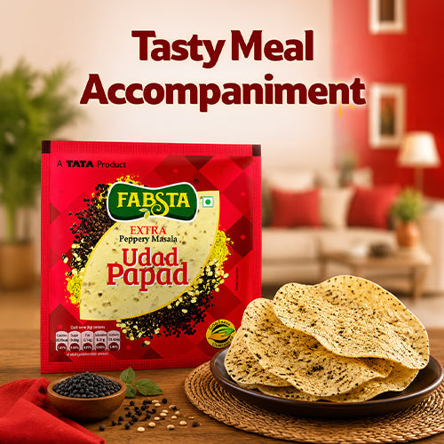 Fabsta Udad Papad Extra Peppery 200 g