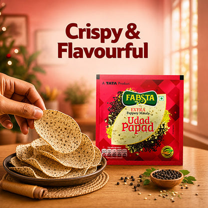 Fabsta Udad Papad Extra Peppery 200 g