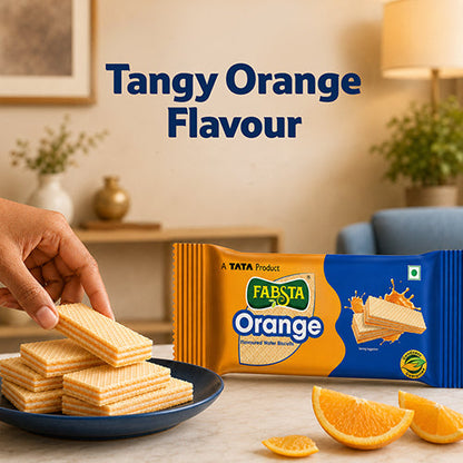 Fabsta Orange Wafer Biscuits, 75 g