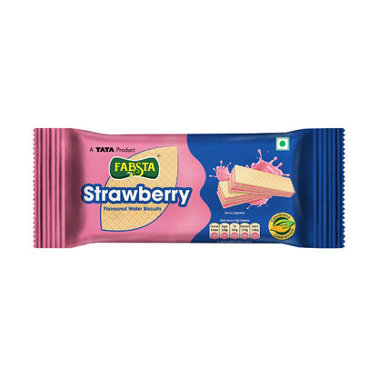 Fabsta Strawberry Wafer Biscuits, 60 g