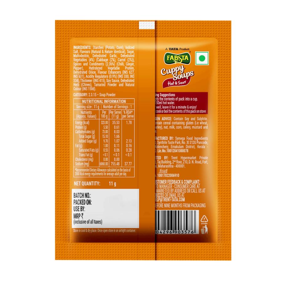 Fabsta Hot & Sour Veg Soup, 11 g
