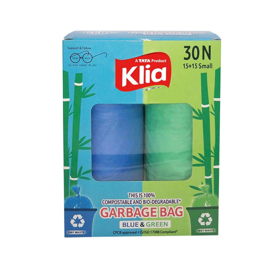 Klia Compostable Garbage Bag Small Combi pack of 15