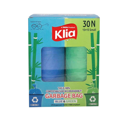Klia Compostable Garbage Bag Small Combi pack of 15