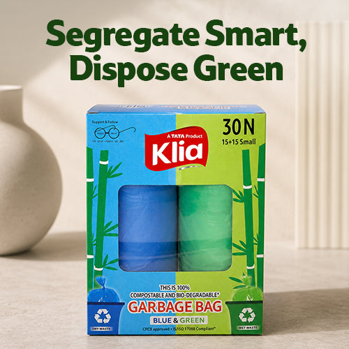 Klia Compostable Garbage Bag Small Combi pack of 15