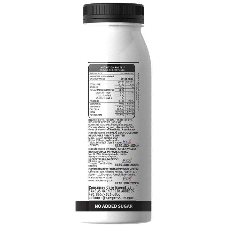 Raw Pressery Coconut Water 200 ml