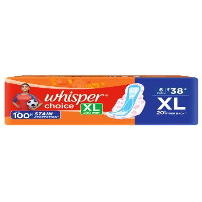 Whisper Choise Xl San Pad pack of 8