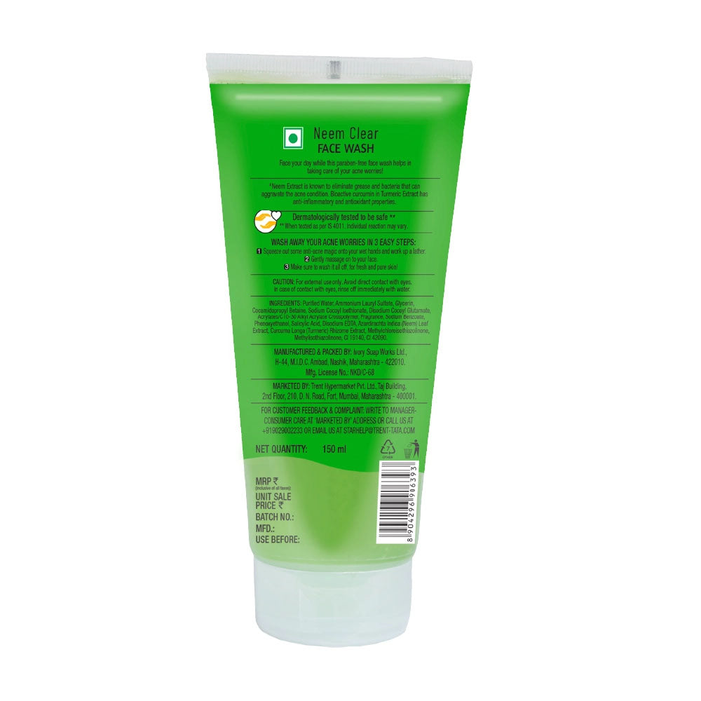 Skye Neem Clear Purifying Face Wash, 150 ml