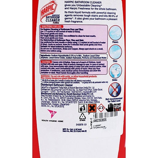 Harpic Floral Bathroom Cleaner 1ltr