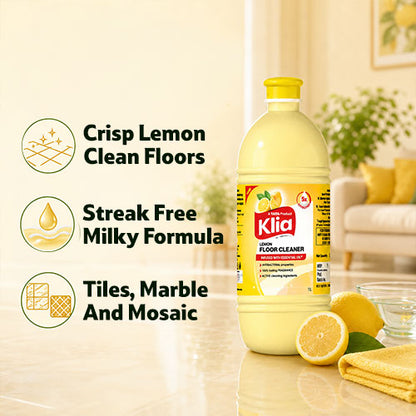 Klia Lemon Detergent Powder, 6 Kg + 2 Kg Free
