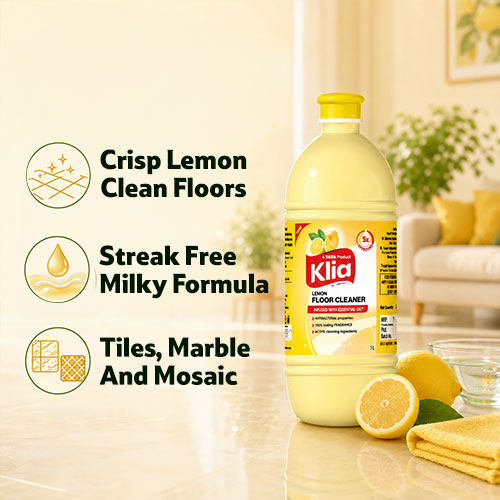 Klia Lemon Milky Floor Cleaner 1ltr