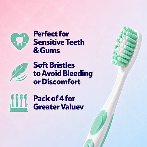 Skye Sensitive Soft Toothbrush pack of 4