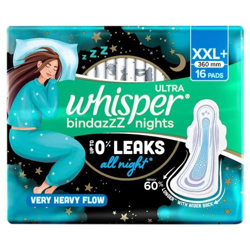 Whisper Ultra Nights Xxl Sanpad pack of 16