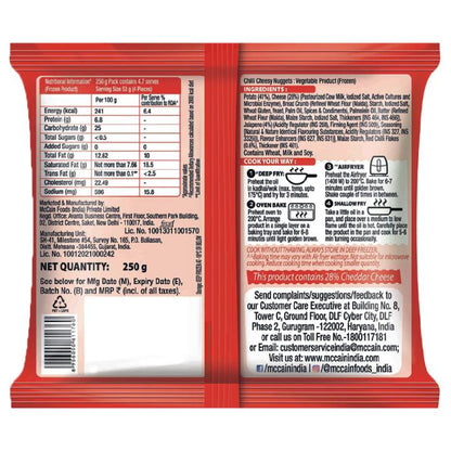 Mccain Chilli Cheesy Nuggets 250 g
