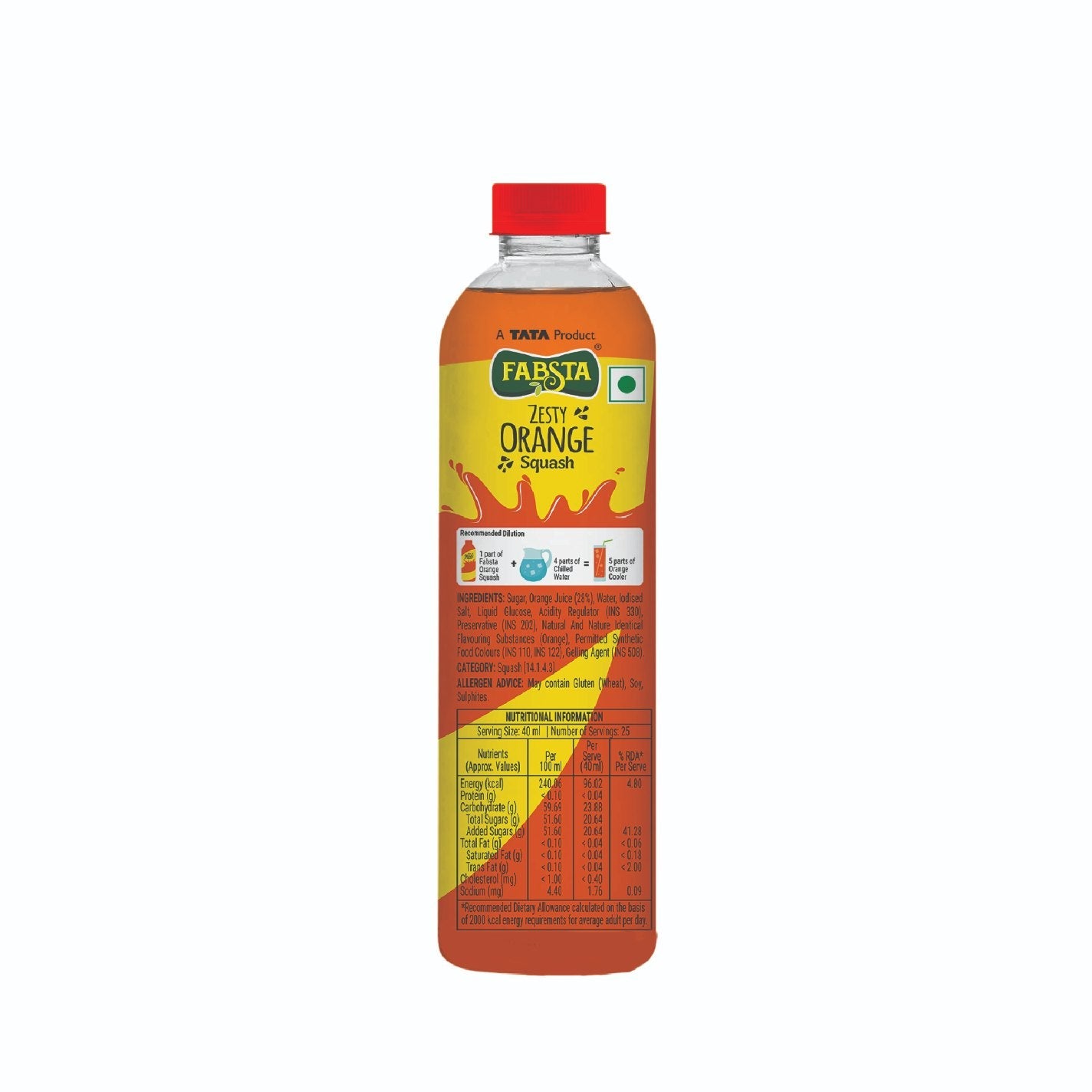 Fabsta Orange Squash 1000 ml